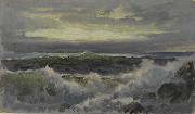 William Trost Richards A Rough Surf oil painting